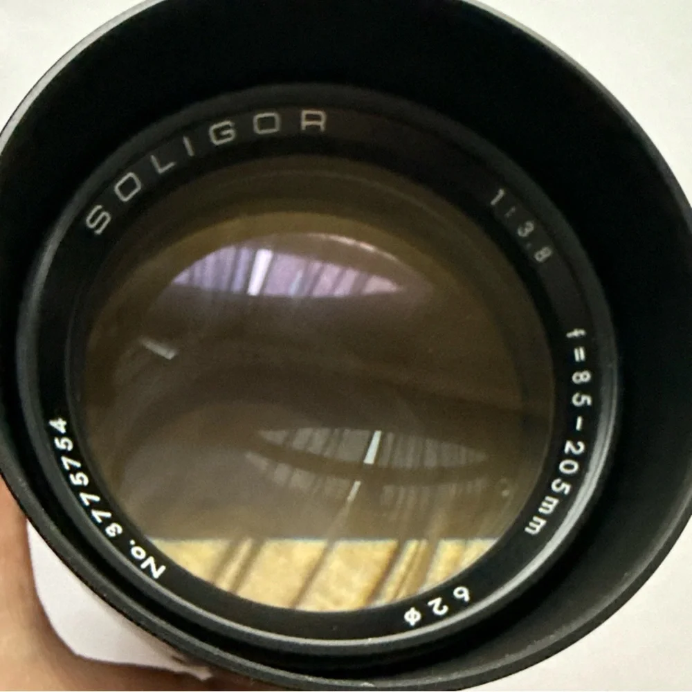 Soligor No. 3775754 F=85-205mm 1: 3.8 Japan Lens W/case & Hoya Filter